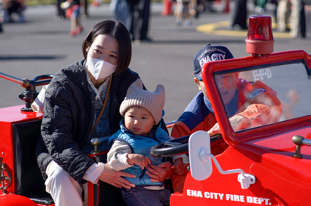 20251129ミニ消防車に乗ったよ