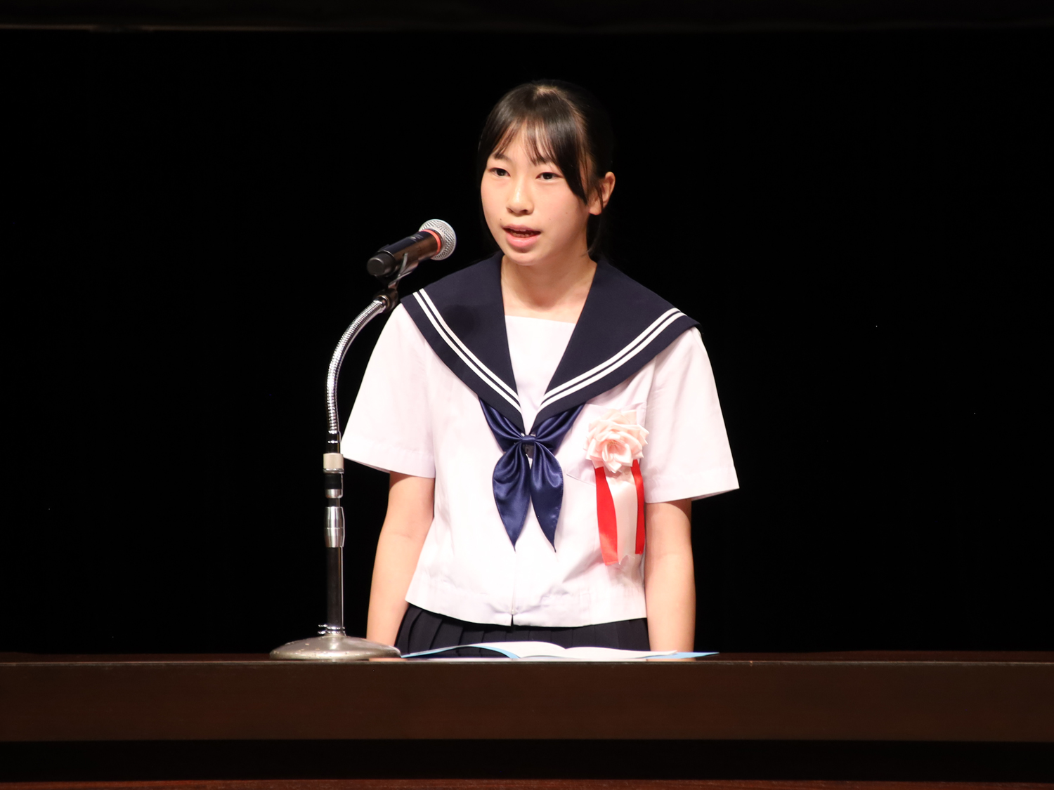 優秀賞の植木小百合さん(恵那北中学校3年生)