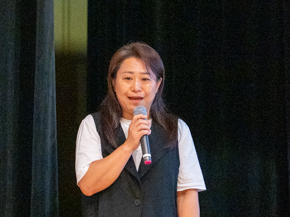 発表する南谷隊員