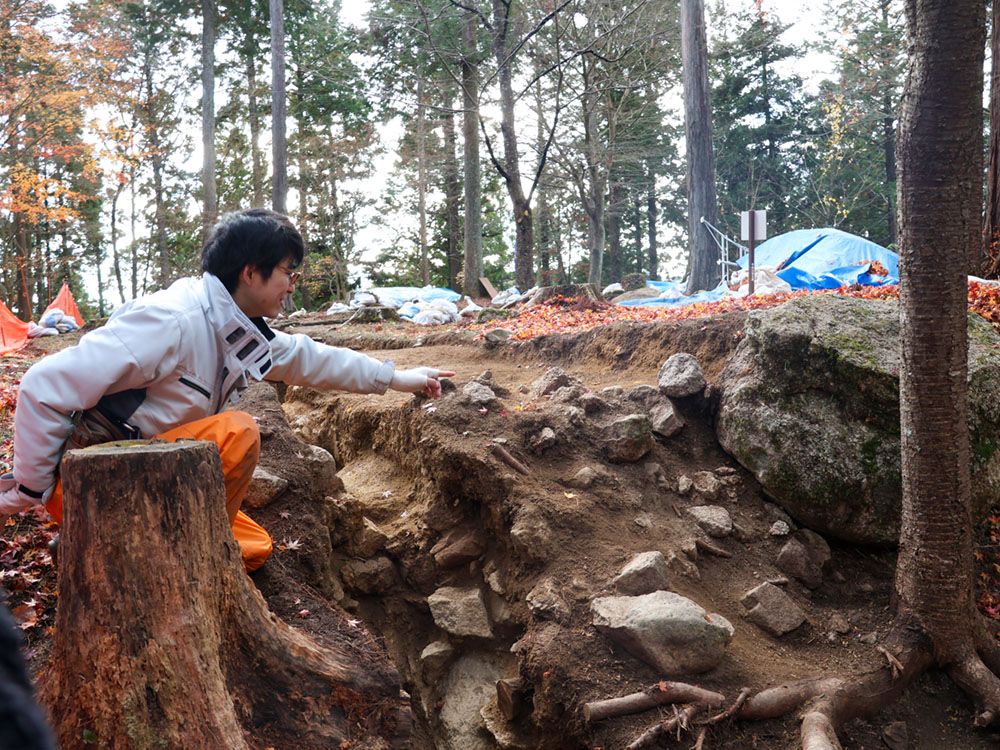 発掘調査成果の説明