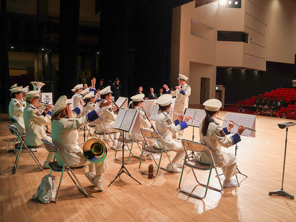 消防音楽隊による演奏