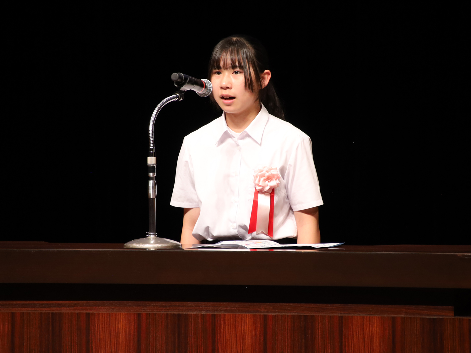 最優秀賞を受賞した小木曽陽南さん(恵那東中学校3年生)