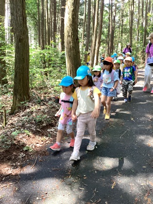 山道は涼しいな