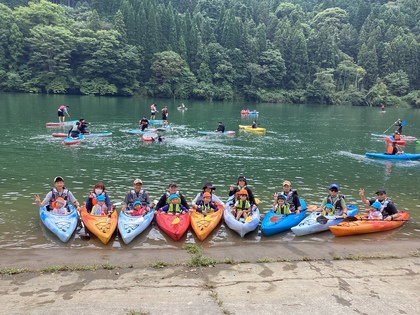 カヌー教室集合写真