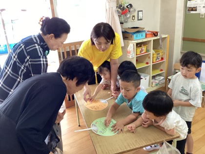 シールどうぞ