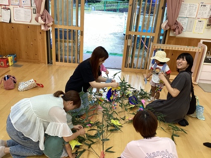 七夕飾り付け