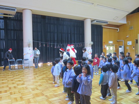 サンタさん登場