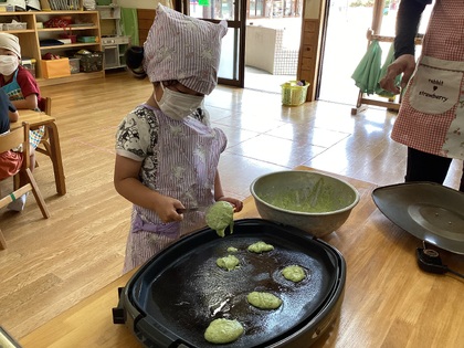 ホットケーキを焼く2