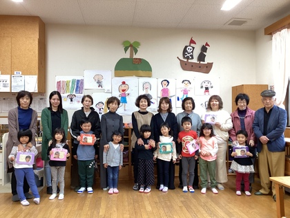 4,5歳児祖父母と撮影