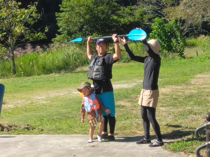 カヌーのパドル