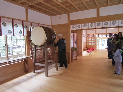 歓迎の太鼓