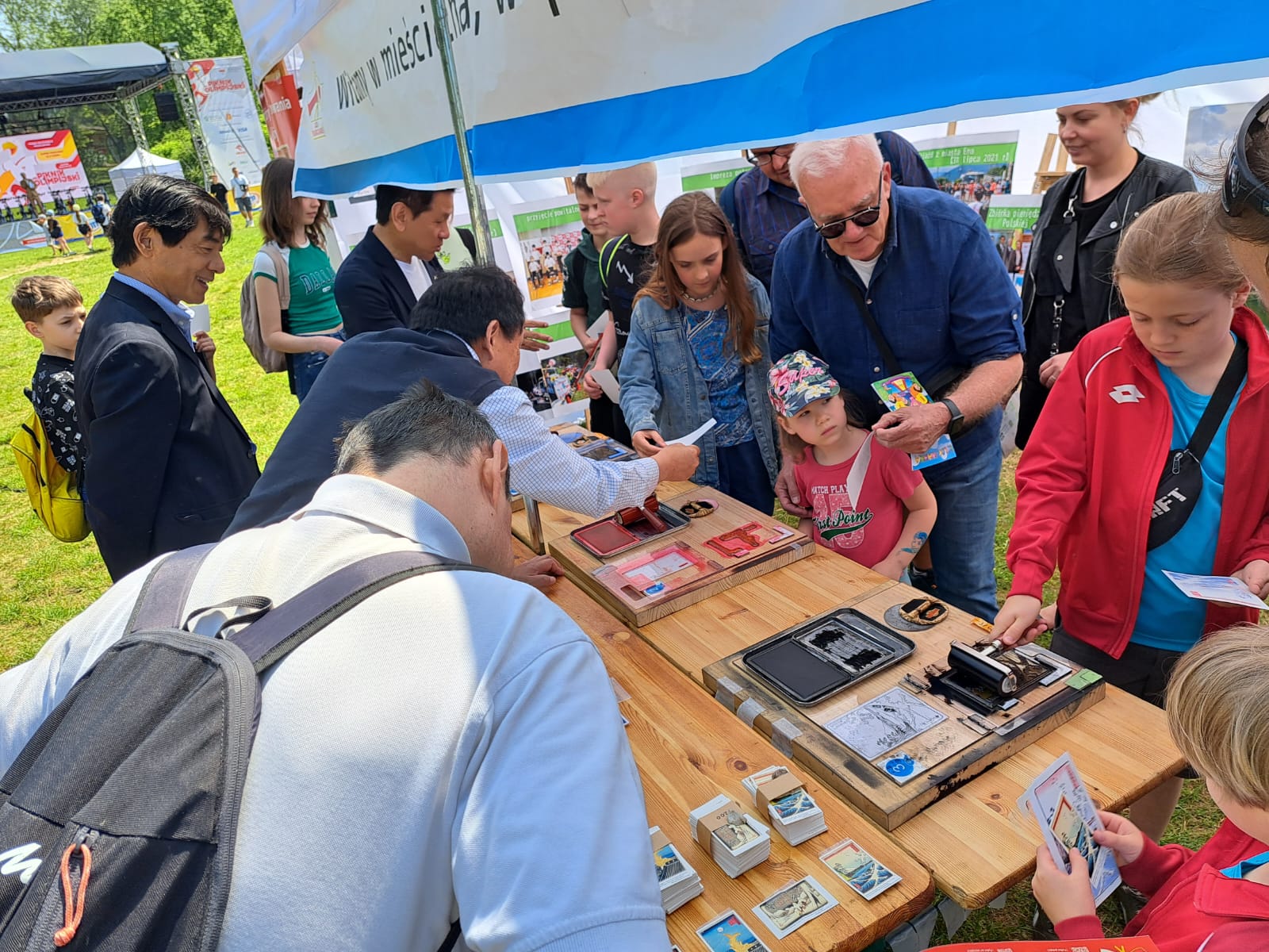 オリンピックピクニックにおいて恵那市ブースを出展し、恵那市をPR