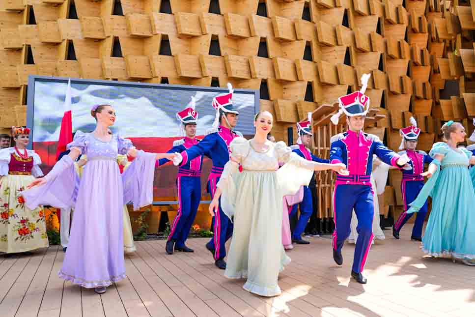 ポーランドパビリオン憲法記念日記念式典の様子