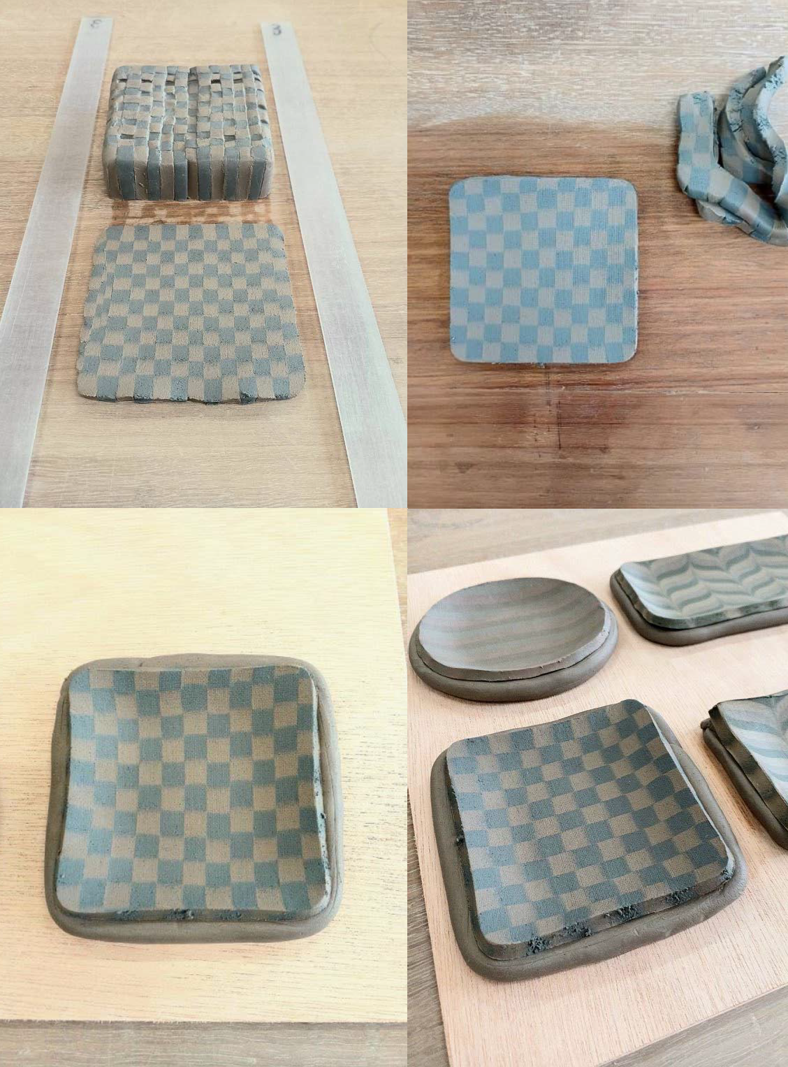 市松模様の豆皿の作り方4
