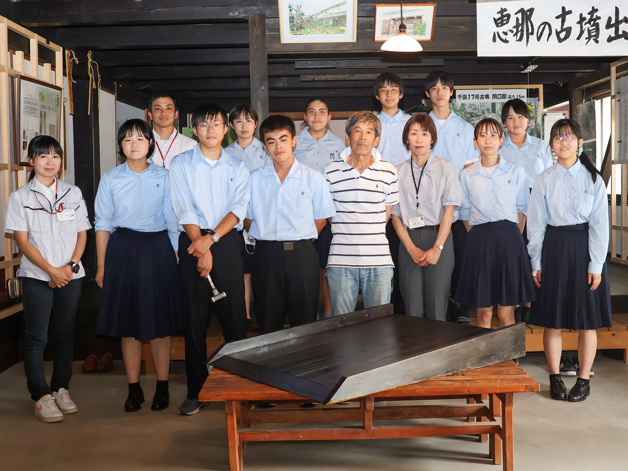 中津川工業高等学校の生徒がスロープを制作