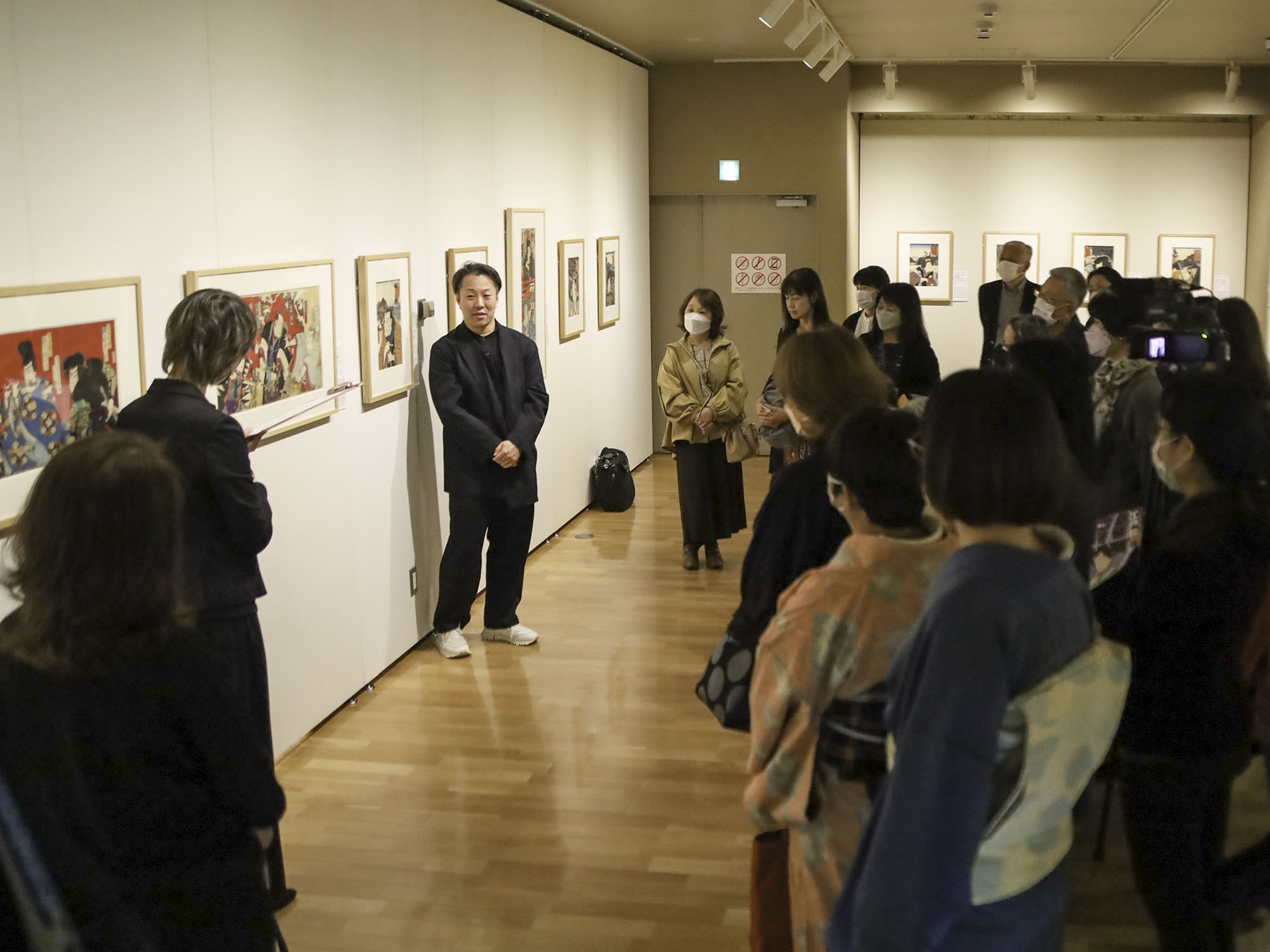 浮世絵にちなんだ歌舞伎の魅力を語るいてうさん