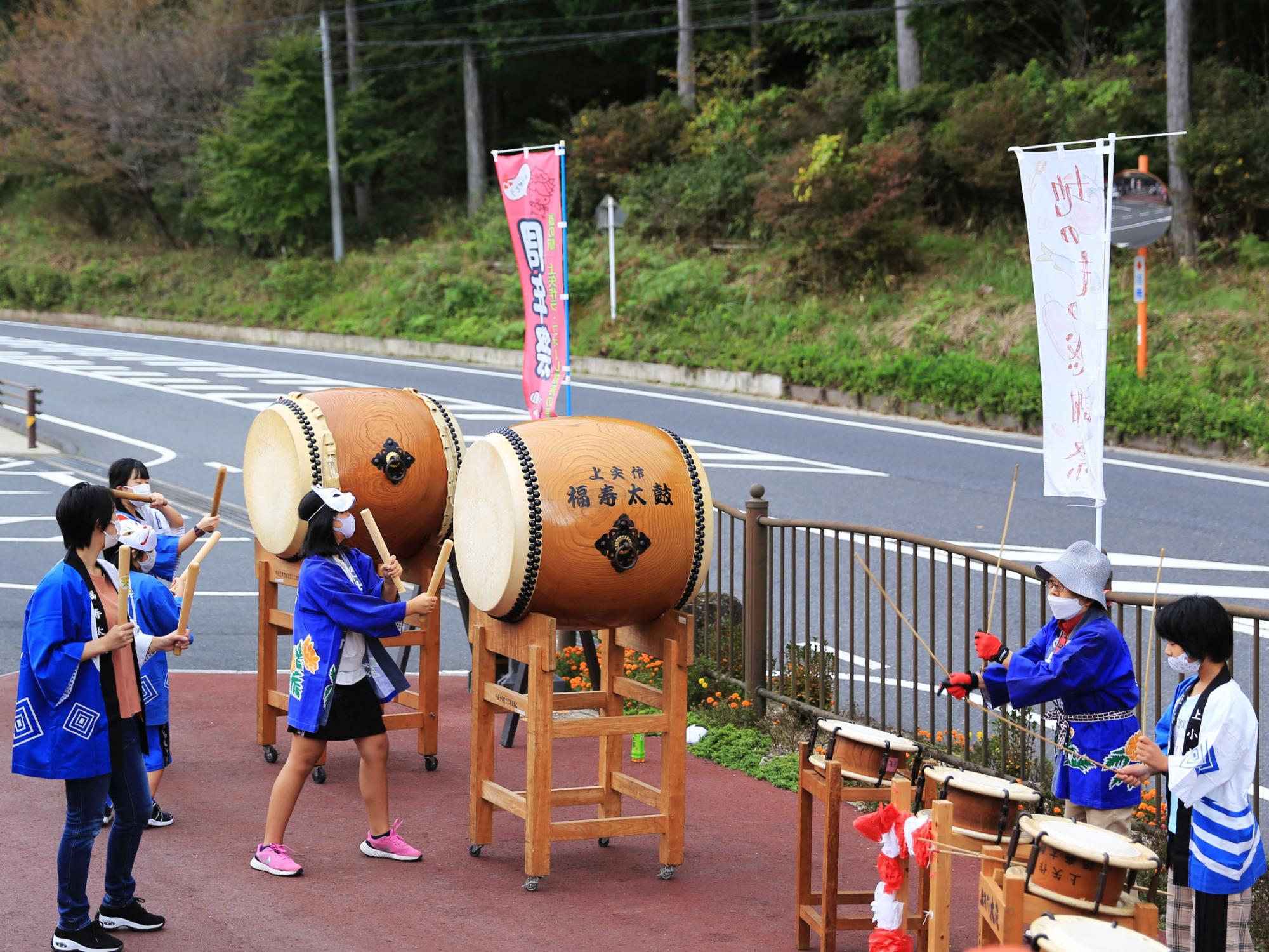 上矢作太鼓の披露