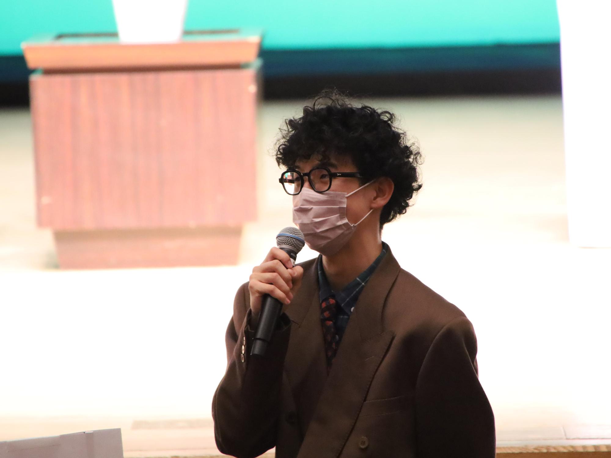 「20歳の思い出」を話した佐藤直貴さん