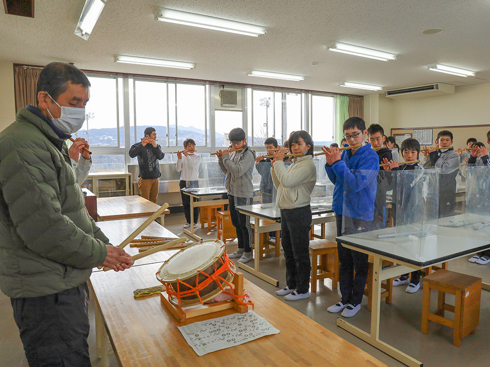 道笛の全体練習