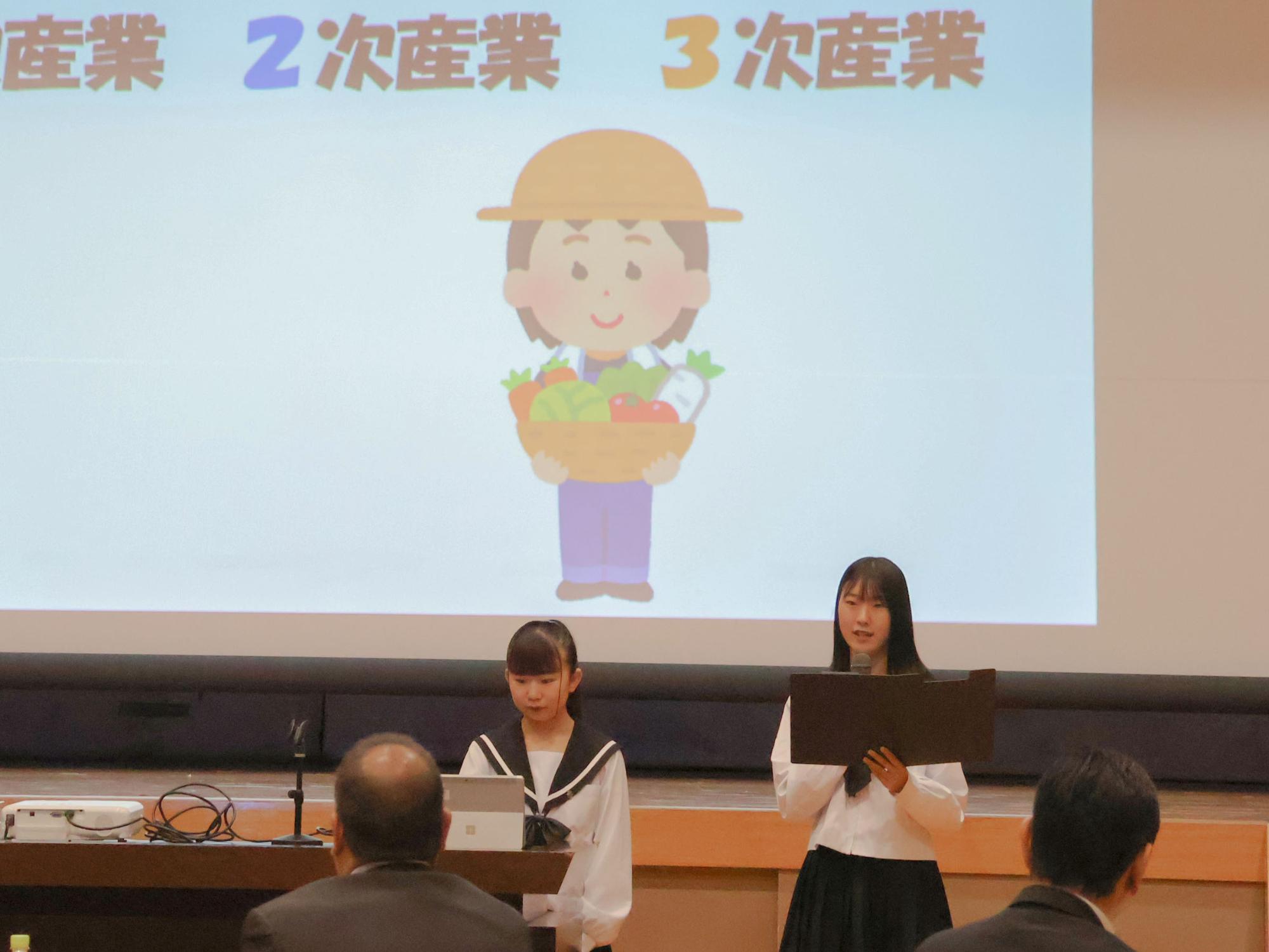 中津商生徒の発表