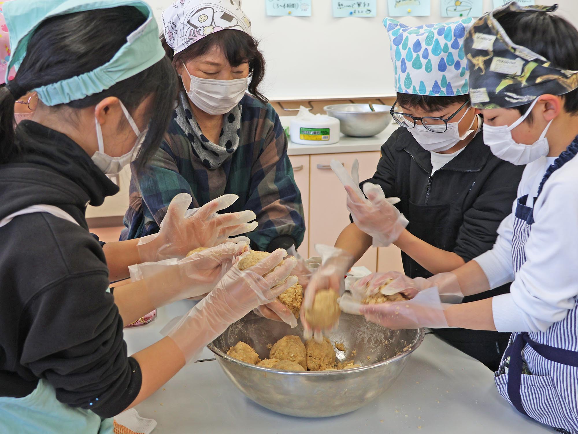 団子状に丸める