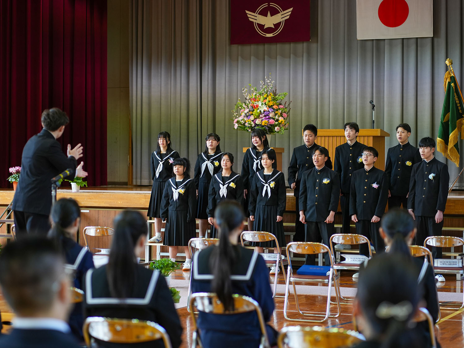 上矢作中学校卒業式