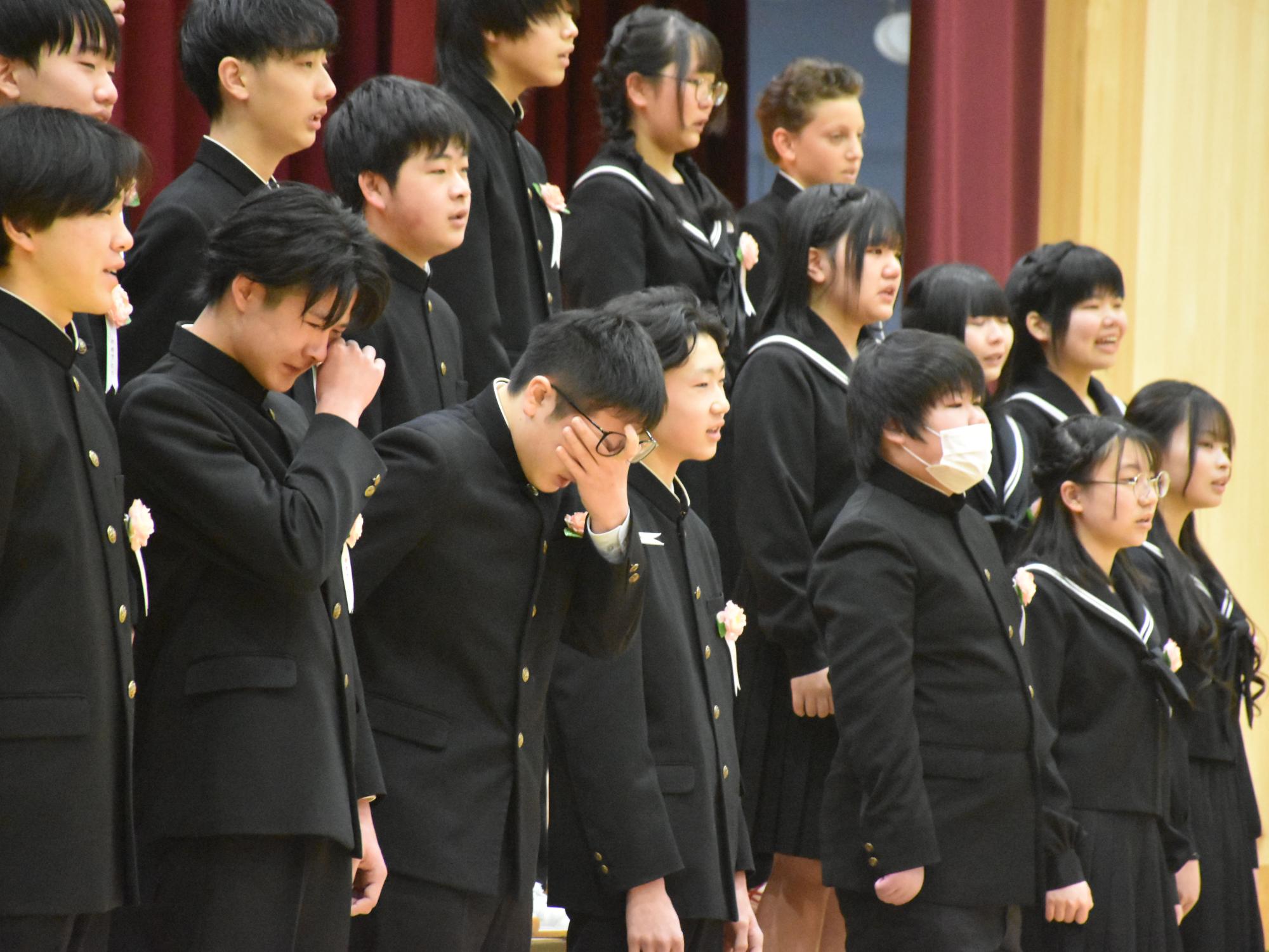 山岡中学校卒業式