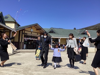 先生たちのお見送り