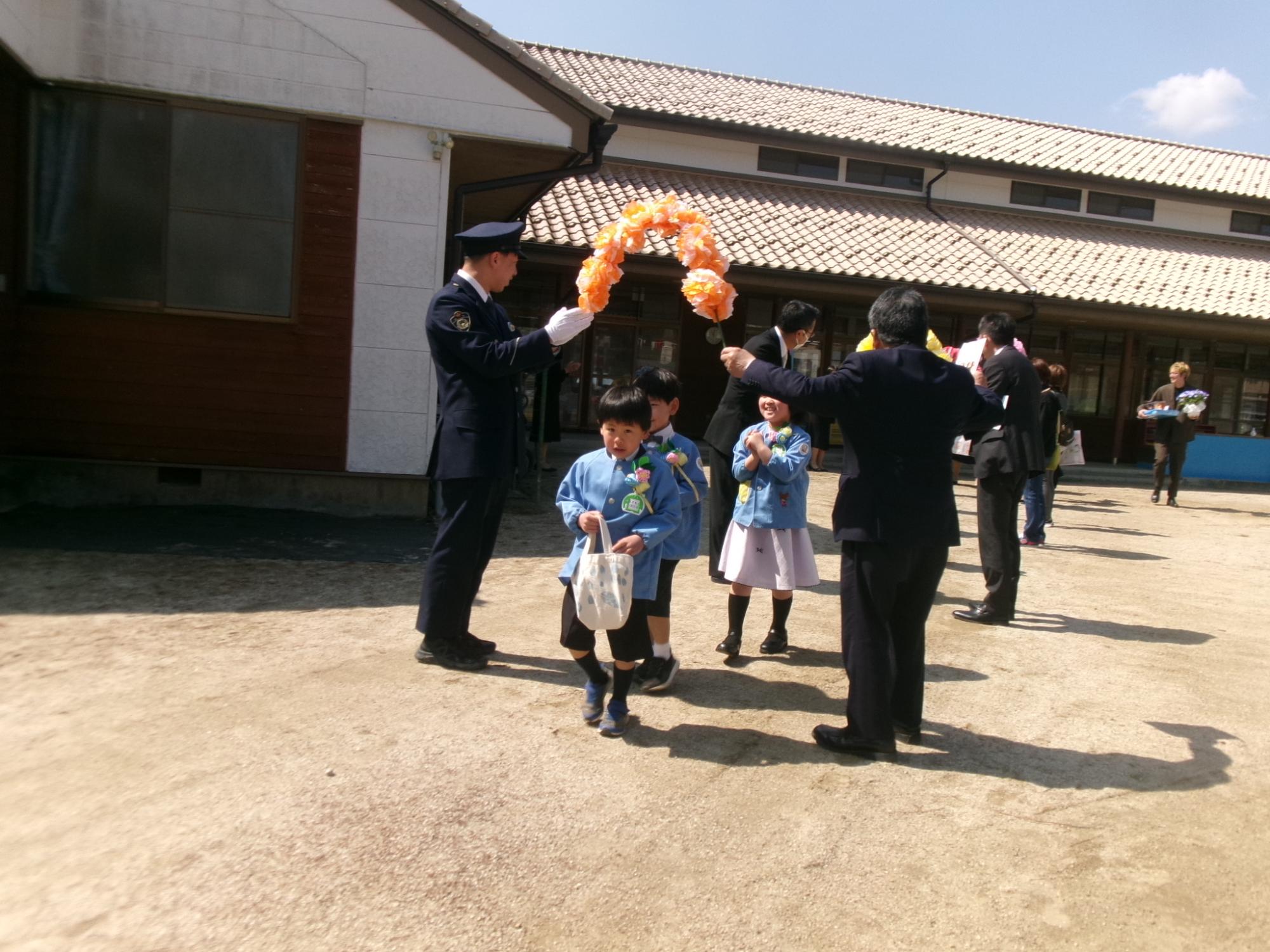 皆さんに見送られて・・・