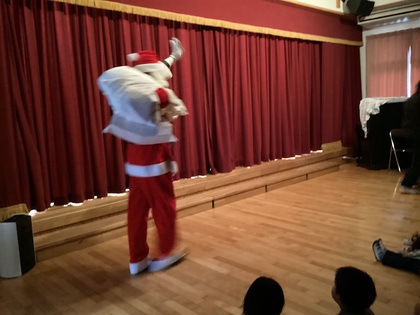 サンタさん登場