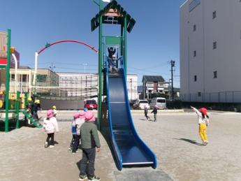 すべり台、どきどきしたよ