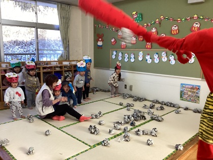 ねこりす豆まき