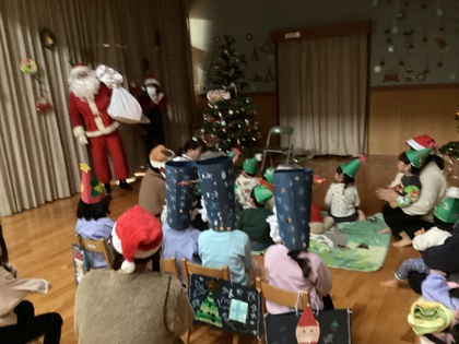 サンタさん登場