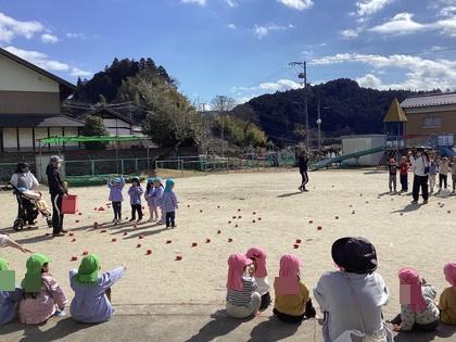うさぎ組と玉入れ