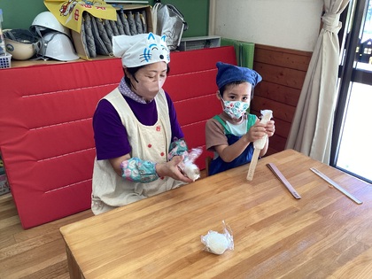 五平餅作り
