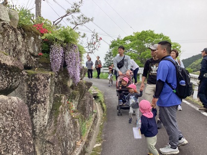 ひよこ親子で散策画像