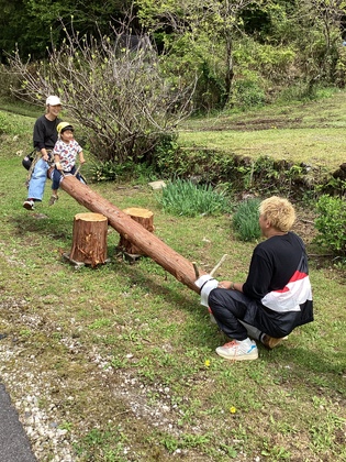 シーソー親子