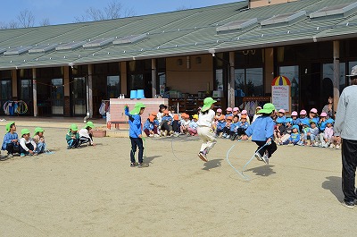 縄跳びをとんだよ