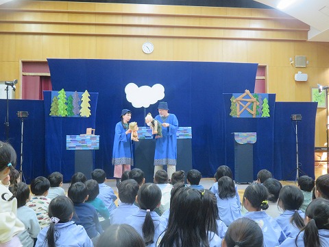 むすび座さんの人形劇