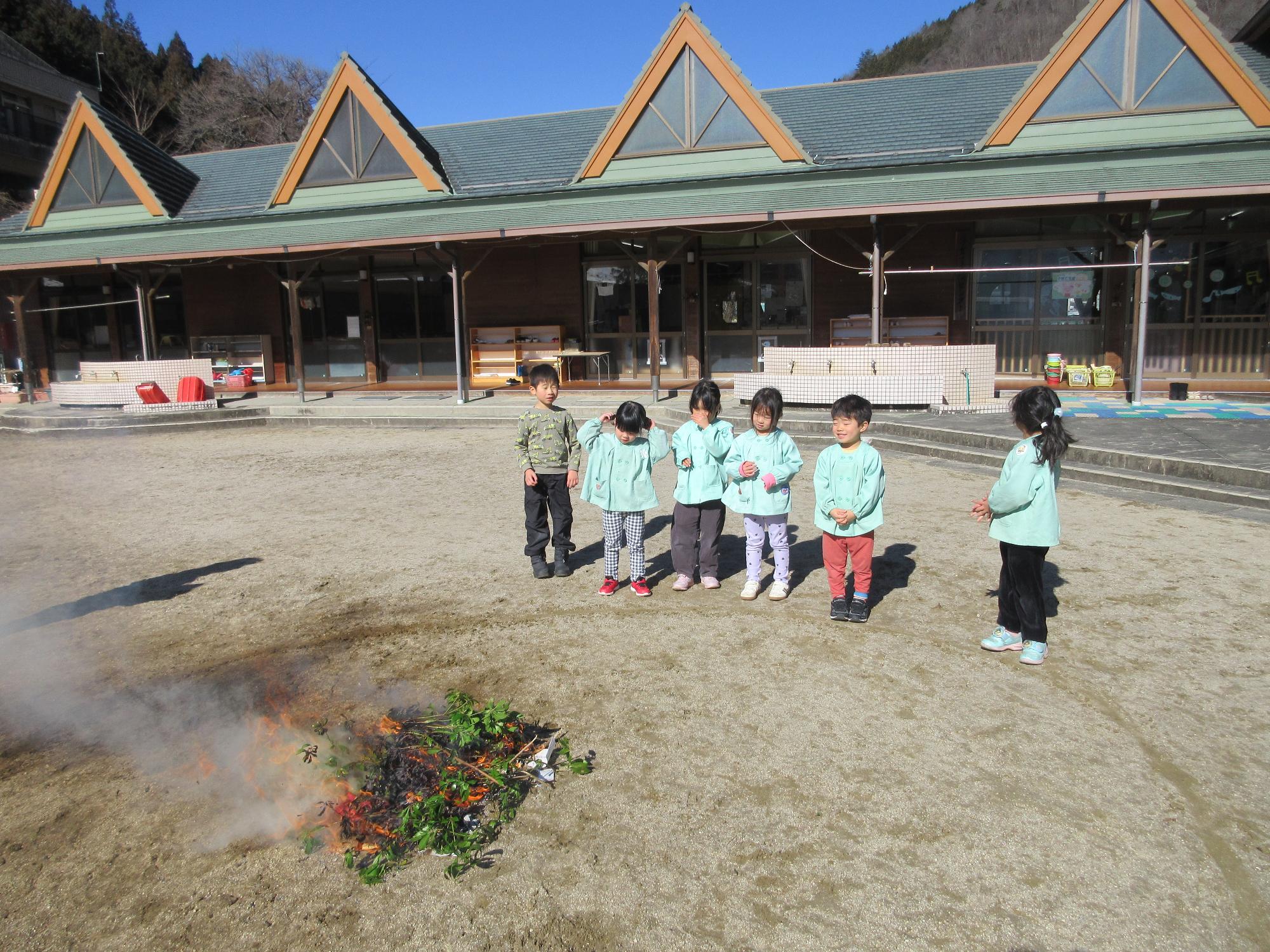 馬酔木を燃やす