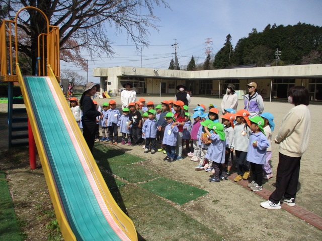 園庭で遊ぶ時のお約束