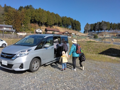 くしバスで園に帰ってお昼寝。