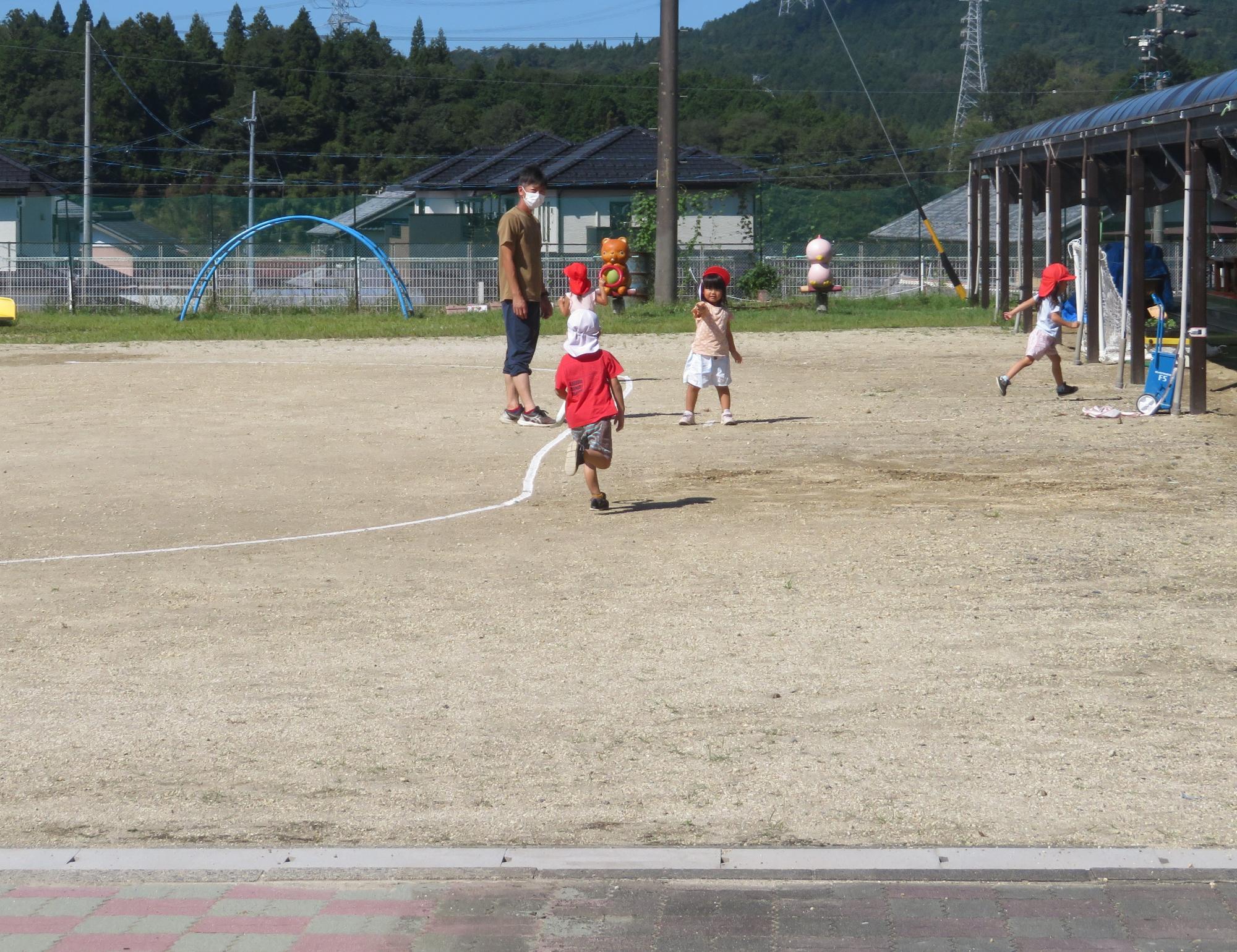 リレーのバトン渡し上手に出来るかな