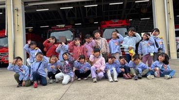 消防署で集合写真