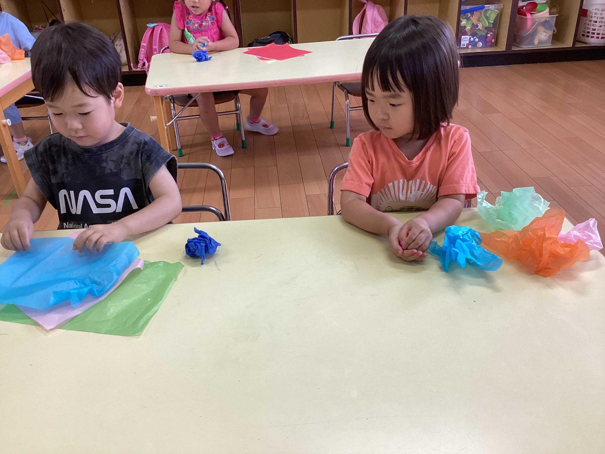 お魚準備