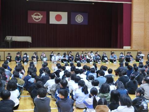 R7年度分団旗引継ぎ式1