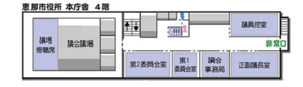 フロアガイド本庁舎4階