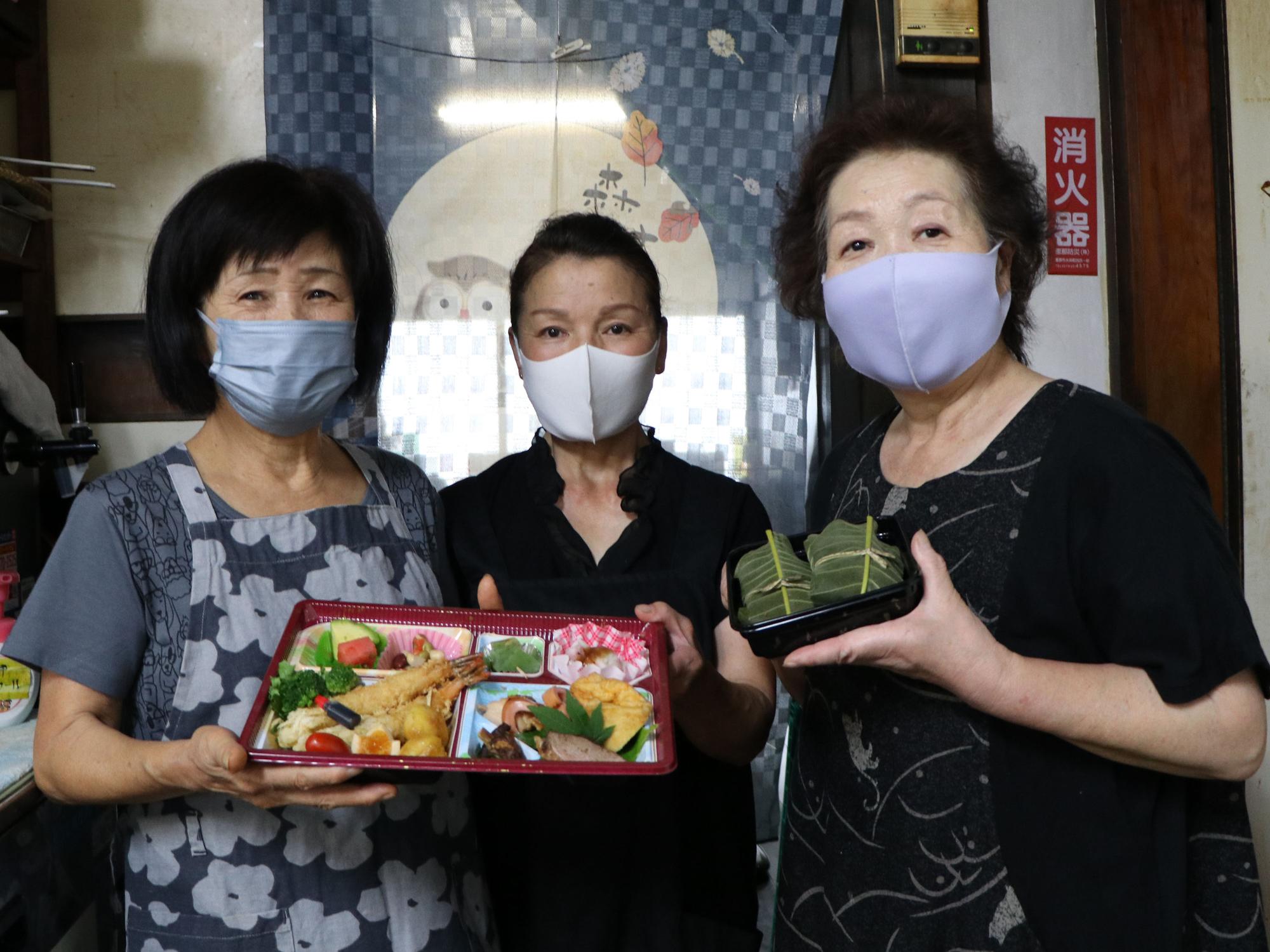 飯地町からの弁当を作った若福の皆さん