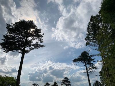 岩村城址の空の写真