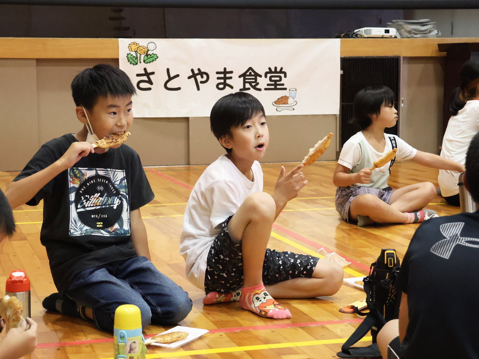 五平餅を食べる1